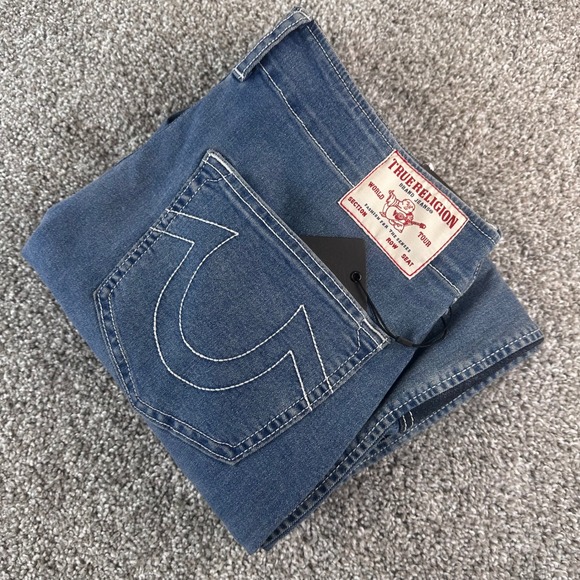 True Religion Other - True Religion Carpenter Jeans Mens 30 Blue Reverse Denim Wintergreen Wash NEW
